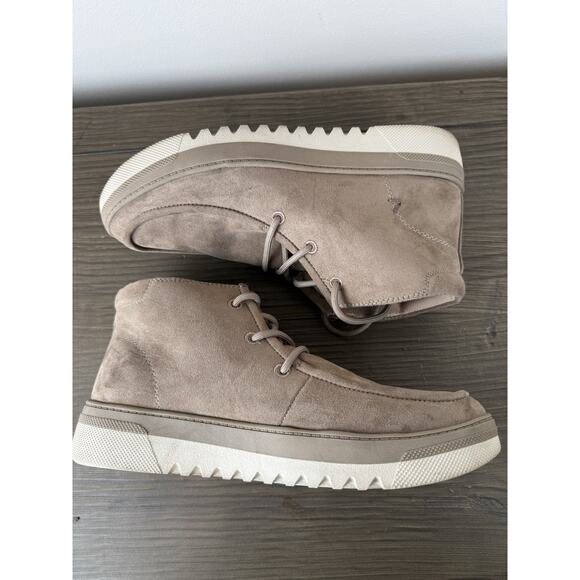 Dr Scholl's Get Hyped Comfort Lace Up Booties Suede Boots Tan Women’s Sz 8 - Picture 5 of 8